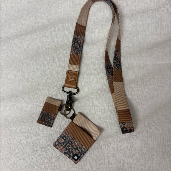 Thread Wallet Lanyard with Card Holder + Chapstick Holder - Picture 1 of 2